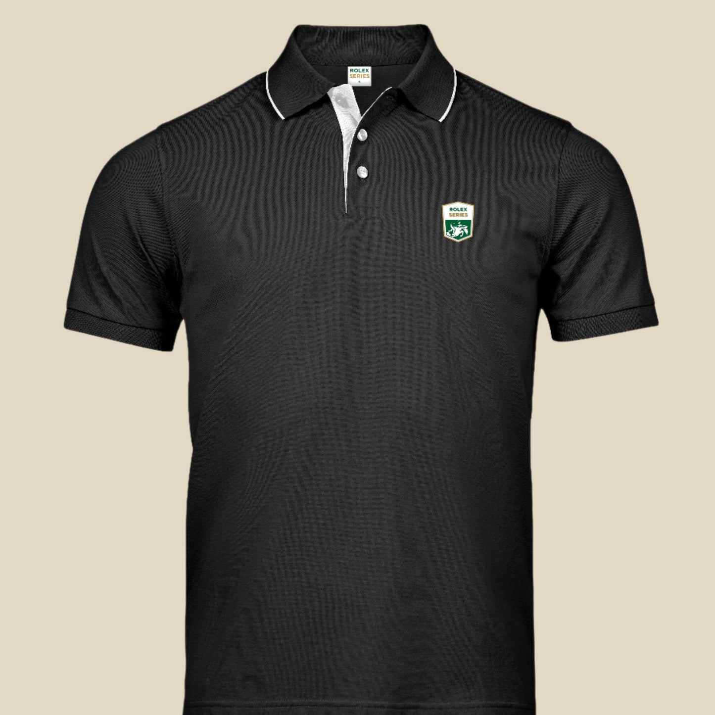 Rolex Series polo for men in black