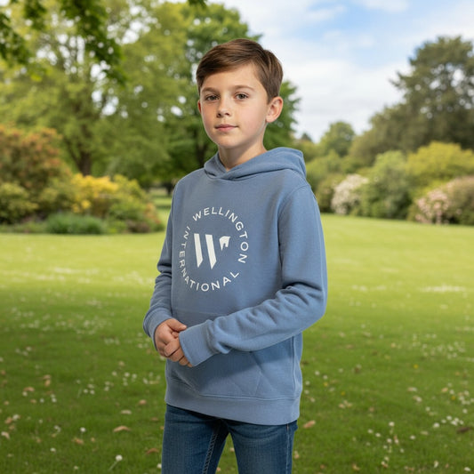 Wellington International Blue Kids Hoodie