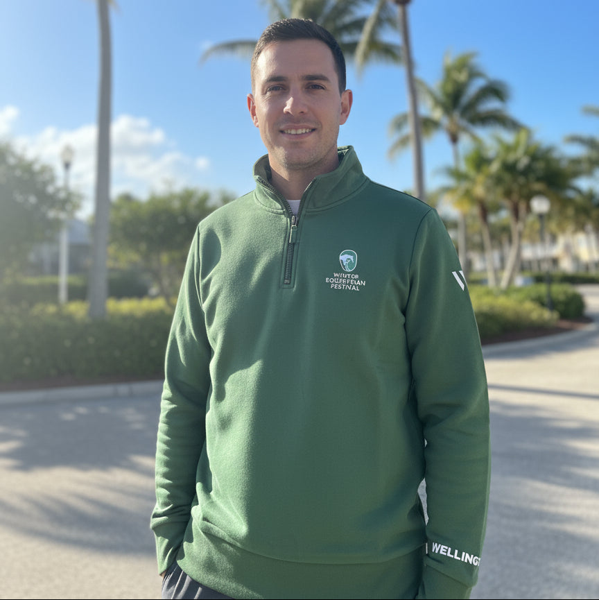 green winter equestrian festival quarter zip