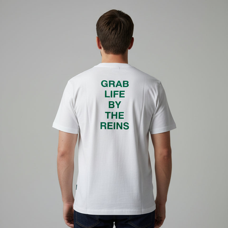 "Grab Life by the Reins" Mens T-Shirt