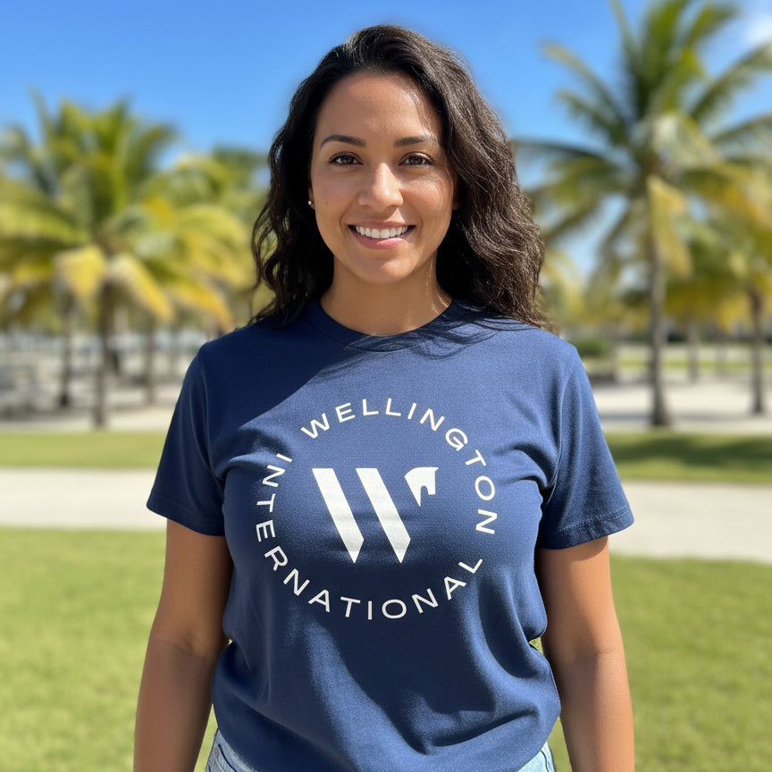wellington international navy tshirt woman