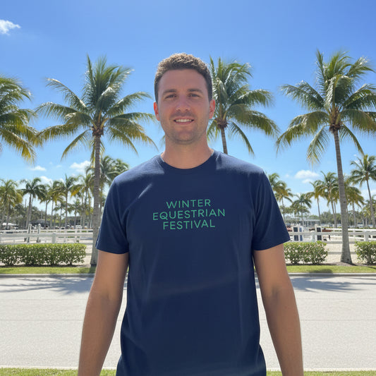 winter equestrian festival mens navy tshirt